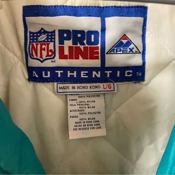 Miami Dolphins Vintage Coat Size Large - Picture 4 of 11